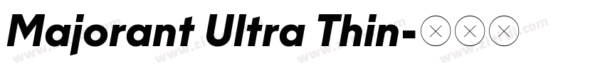Majorant Ultra Thin字体转换